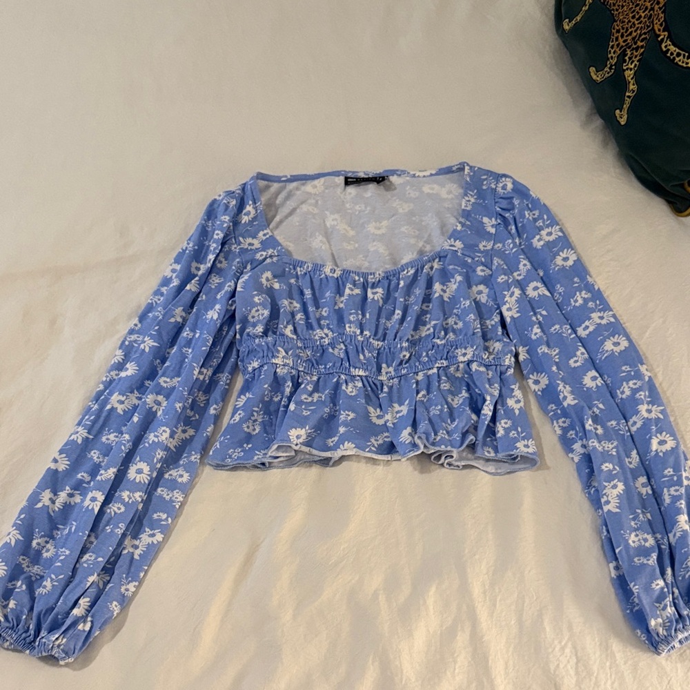 ASOS long sleeve flower top